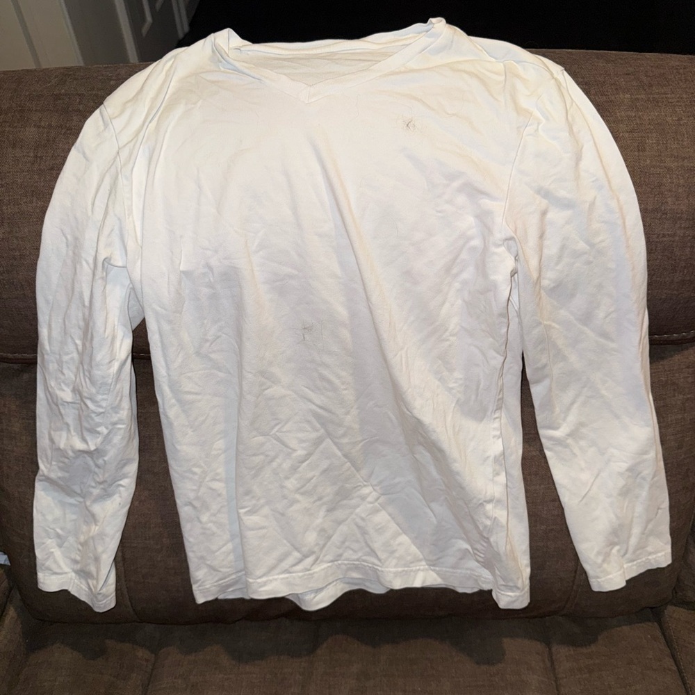 White Long Sleeve Men’s Shirt Size Medium Unbranded